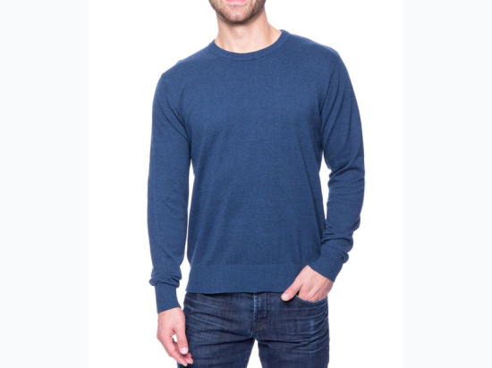 Men's Boxed Marled Premium Cotton Crew Neck Sweater - 2 Color Options