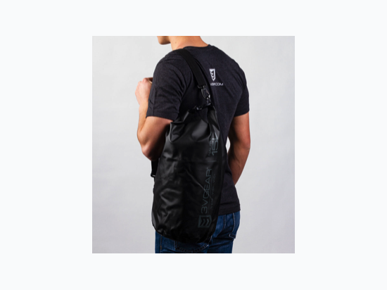 3V Gear Nautilus 15L Black Waterproof Dry Bag with Shoulder Strap