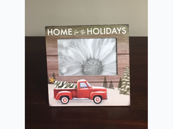 Red Truck - Home for the Holidays Photo Frame