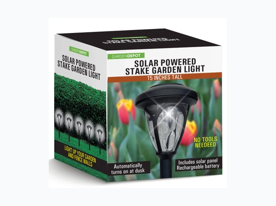 Decorative Crystal Rechargeable Solar Garden Stake Light
