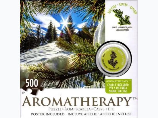 Karmin 500Pc Aromatherapy Puzzle w/ Rosemary Candle