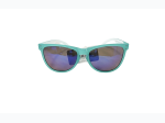 Unisex Two-Tone Teal Rim Mirror Lens UVA-UVB Sunglasses