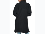 Women's Button Up Casual Ribbed Long Shacket - 2 Color Options