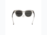 Unisex Clear Grey Framed UVA-UVB Lens Protection Sunglasses
