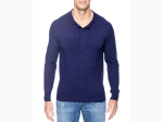 Men's Premium Classic Knit Long Sleeve Polo Sweater - 6 Color Options