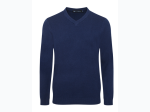 Men's Cotton Blend V-Neck Sweater - 5 Color Options