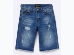 Boy's Distressed Denim Shorts - 2 Color Options