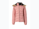 Girl's Reversible Removeable Hood Winter Jacket in Blush Pink