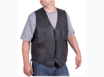 Rocky Mountain Hides™ Solid Genuine Buffalo Leather Vest With Conceal Carry Gun Pockets
