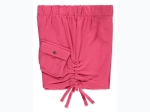 Girl's 2pk Cargo Cinch Solid Color Shorts in Pink & Black - Size 4-6x