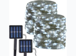 100 LED Outdoor/Indoor Solar String Lights - 2pk - White