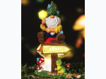 Solar Resin Welcome Board Gnome Light
