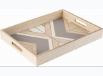Decorative Refined Wood Serving Tray