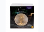 Faerie LED Crackle Glass Globe - Medium 6"