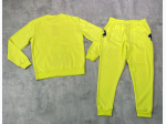 Men's "Run It Up" Crew Neck Jogger Set in Lime