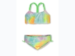Girls Two-Piece Tye-Dye Braided Back Swimsuit w/ SPF Protection