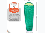ROVOR Lasal 60 Degree Mummy Sleeping Bag - Colors May Vary