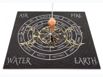 Triple Moon Four Elements Pendulum Divination Board - 8"
