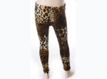 Girl's Animal Print leggings with Faux Fur lining