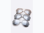 Unisex Gradient Mirrored Lens Aviator Sunglasses - 3 Frame Colors Available