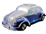 Crystal Clear Beetle Style Design Taxi Car Portable Bluetooth Speaker - 3 Color Options