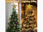 20 LED Lights Christmas Tree Topper - in Gold