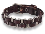 Men's Vintage Leather Weaved Adjustable Buckle Bracelet  - 2 Color Options