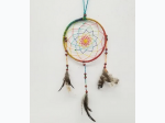 Multi Colored Dreamcatcher With Feathers - 5"