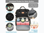 Baby Diaper Bag Backpack with Changing Station in Grey