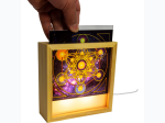 Wood LED Light Box w/ Changeable Glass & USB - Hindu Gods