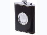 Maxam® 6.8oz Stainless Steel Flask with Built-In Cup