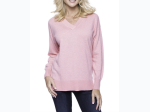 Women's Box-Packaged Tocco Reale Cashmere Blend Deep V-Neck Sweater - 4 Color Options