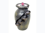Flower Vase Ceramic Backflow Cone Incense Burner w/ Backflow Cones - 7.5"H