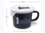 CorningWare 20oz Stoneware Mug With Plastic Lid