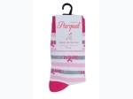 Parquet Striped Hope Crew Socks for Women - Single Pair