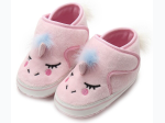 Baby Girl Unicorn Prewalker Shoes in Pink