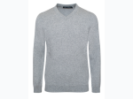 Men's Cotton Blend V-Neck Sweater - 5 Color Options