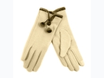 Women's Fleece Lined Fur & Pom Accent Touchscreen Gloves - 4 Color Options