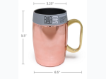 Copper Exterior, Stainless Steel Interior 20oz Insulated Beer Mug