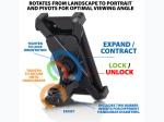 Adjustable Motorcycle/Bicycle Large Phone Mount