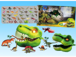 56 Piece Large 18" Dino Playset with Light & Sound