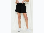 Women's Cuffed Hem Relax Fit Drawstring Shorts - 2 Color Options