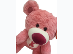 Pink Ribbon Plush Bear - 10" H