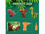 Take Apart Construction 3 Dinosaur Toys with Drill - 3 Dinosaur Set