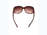Women's Revlon Deep Burgundy Snake Print Accent Sunglasses