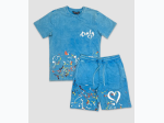Men's Truly Yours Tee & Fleece Shorts Set 2 Color Options