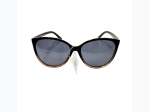 Ladies Black to Brown Fade Framed Polarized Sunglasses