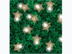 Silver Star LED Solar String Lights