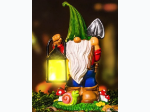 Solar Resin Hanging Lantern Gnome Garden Statue