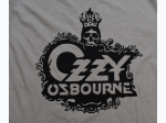 Men's Vintage Ozzy Osbourne Crown Skull Black Logo Gray T-Shirt in Grey
